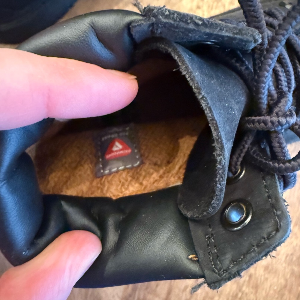 Timberland 6” Premium 12707 Waterproof Black Boots Youth Tims Boys Size 13.5 - Picture 5 of 11
